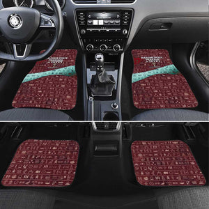 Hatshepsut Car Mats with Pharaoh Bust Illustration, Female Pharaoh Title and Egyptian Hieroglyph - African Pride
