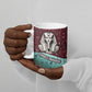 Hatshepsut Ceramic Mug with Pharaoh Bust Illustration, Female Pharaoh Title and Egyptian Hieroglyph - African Pride