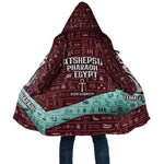 Hatshepsut Cloak with Pharaoh Bust Illustration, Female Pharaoh Title and Egyptian Hieroglyph - African Pride