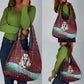 Hatshepsut Grocery Bag with Pharaoh Bust Illustration, Female Pharaoh Title and Egyptian Hieroglyph - African Pride