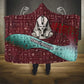 Hatshepsut Hooded Blanket with Pharaoh Bust Illustration, Female Pharaoh Title and Egyptian Hieroglyph - African Pride