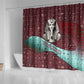 Hatshepsut Shower Curtain with Pharaoh Bust Illustration, Female Pharaoh Title and Egyptian Hieroglyph - African Pride