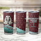 Hatshepsut Tumbler Cup with Pharaoh Bust Illustration, Female Pharaoh Title and Egyptian Hieroglyph - African Pride