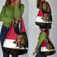 Hatshepsut Grocery Bag with Royal Portrait, Pre-Colonial Empires Text and Red-Black Honeycomb - African Pride