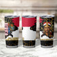 Hatshepsut Tumbler Cup with Royal Portrait, Pre-Colonial Empires Text and Red-Black Honeycomb - African Pride