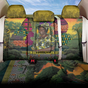 Wangari Maathai Back Car Seat Cover Colorful Nature-Inspired Design Empowerment Quote African Print Environmental - African Pride