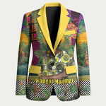 Wangari Maathai Blazer Colorful Nature-Inspired Design Empowerment Quote African Print Environmental - African Pride