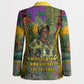Wangari Maathai Blazer Colorful Nature-Inspired Design Empowerment Quote African Print Environmental - African Pride