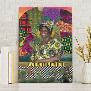 Wangari Maathai Canvas Wall Art Colorful Nature-Inspired Design Empowerment Quote African Print Environmental - African Pride
