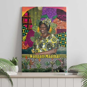 Wangari Maathai Canvas Wall Art Colorful Nature-Inspired Design Empowerment Quote African Print Environmental - African Pride