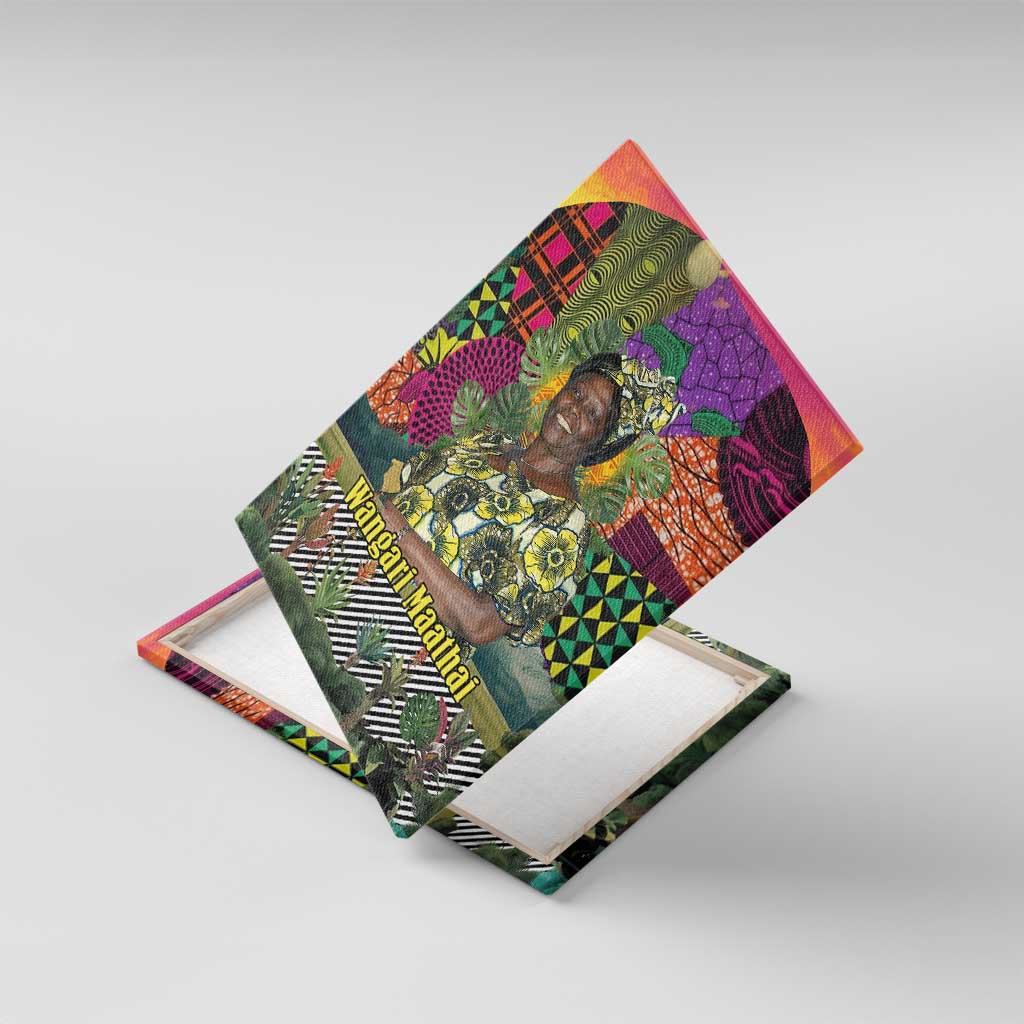Wangari Maathai Canvas Wall Art Colorful Nature-Inspired Design Empowerment Quote African Print Environmental - African Pride