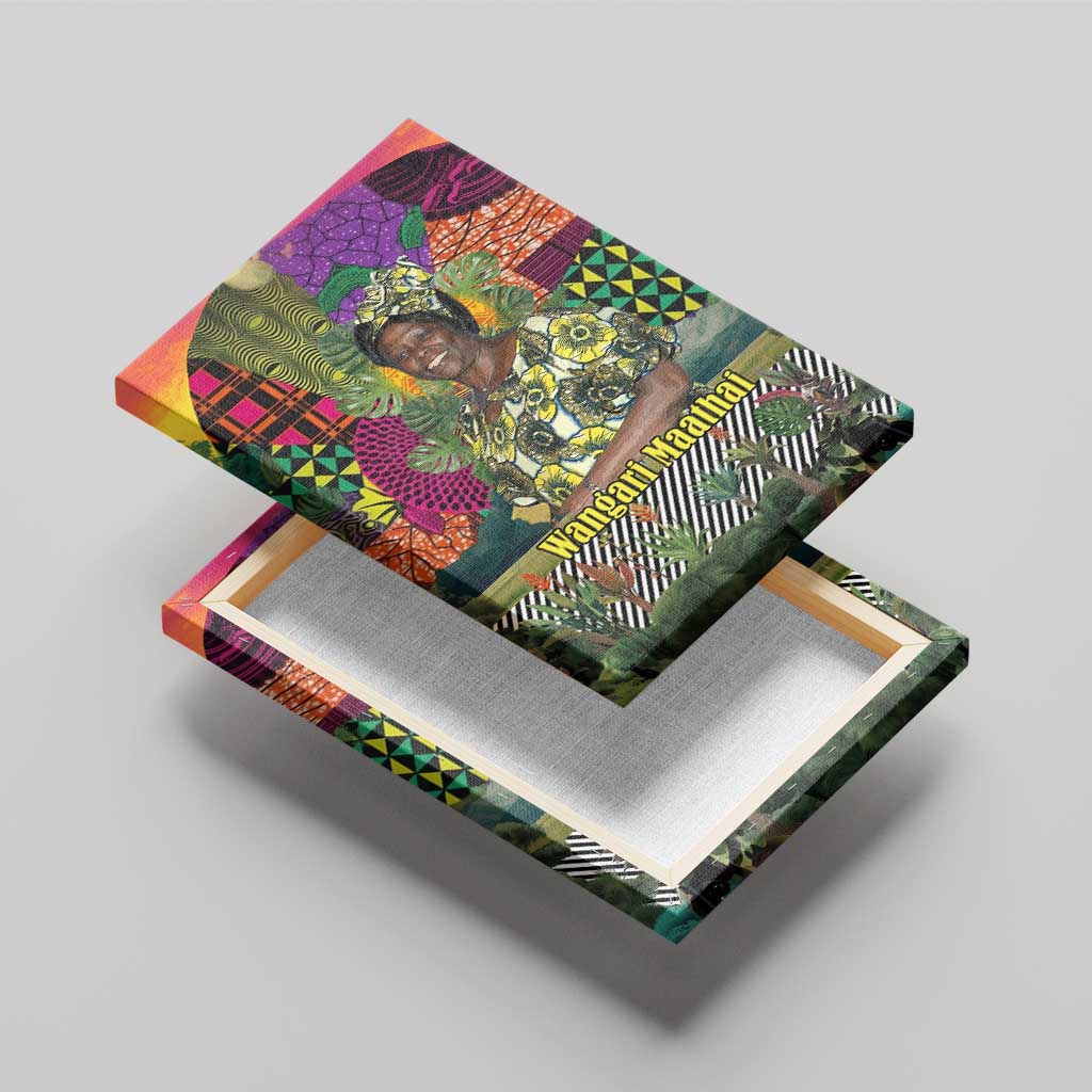 Wangari Maathai Canvas Wall Art Colorful Nature-Inspired Design Empowerment Quote African Print Environmental - African Pride