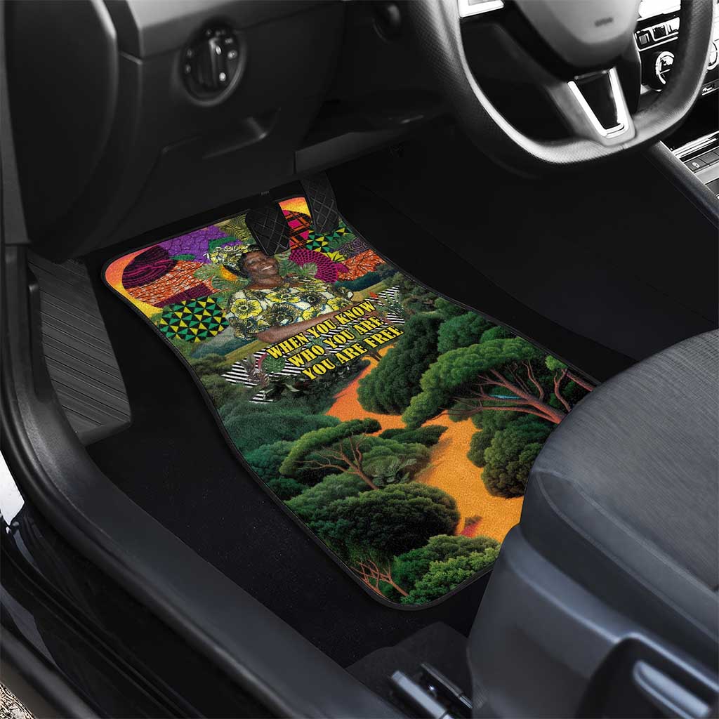 Wangari Maathai Car Mats Colorful Nature-Inspired Design Empowerment Quote African Print Environmental - African Pride