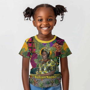 Wangari Maathai Kid T shirt Colorful Nature-Inspired Design Empowerment Quote African Print Environmental - African Pride