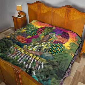 Wangari Maathai Quilt Colorful Nature-Inspired Design Empowerment Quote African Print Environmental - African Pride