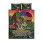 Wangari Maathai Quilt Bed Set Colorful Nature-Inspired Design Empowerment Quote African Print Environmental - African Pride