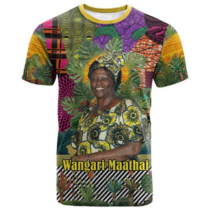 Wangari Maathai T shirt Colorful Nature-Inspired Design Empowerment Quote African Print Environmental - African Pride