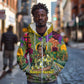Wangari Maathai Zip Hoodie Colorful Nature-Inspired Design Empowerment Quote African Print Environmental - African Pride