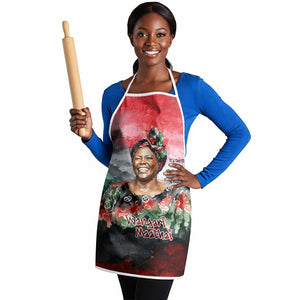 Wangari Maathai Apron Kenyan Flag Watercolor Style - Environmental Quote Planting Trees Tribute Eco-Activism - African Pride