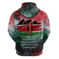 Wangari Maathai Hoodie Kenyan Flag Watercolor Style - Environmental Quote Planting Trees Tribute Eco-Activism - African Pride