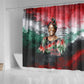 Wangari Maathai Shower Curtain Kenyan Flag Watercolor Style - Environmental Quote Planting Trees Tribute Eco-Activism - African Pride