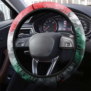 Wangari Maathai Steering Wheel Cover Kenyan Flag Watercolor Style - Environmental Quote Planting Trees Tribute Eco-Activism - African Pride