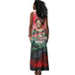 Wangari Maathai Tank Maxi Dress Kenyan Flag Watercolor Style - Environmental Quote Planting Trees Tribute Eco-Activism - African Pride