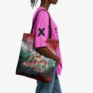 Wangari Maathai Tote Bag Kenyan Flag Watercolor Style - Environmental Quote Planting Trees Tribute Eco-Activism - African Pride
