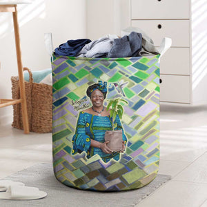 Wangari Maathai Laundry Basket Hummingbird Quote Tree Planting Theme Environmental Justice Tribute - African Pride