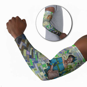 Wangari Maathai Arm Sleeves Hummingbird Quote Tree Planting Theme Environmental Justice Tribute - African Pride