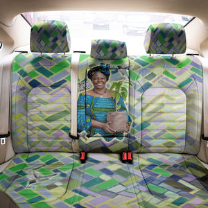 Wangari Maathai Back Car Seat Cover Hummingbird Quote Tree Planting Theme Environmental Justice Tribute - African Pride