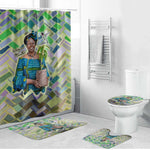 Wangari Maathai Bathroom Set Hummingbird Quote Tree Planting Theme Environmental Justice Tribute - African Pride