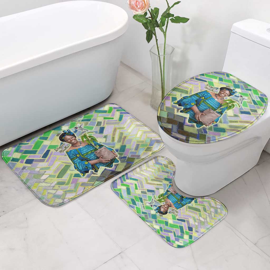 Wangari Maathai Bathroom Set Hummingbird Quote Tree Planting Theme Environmental Justice Tribute - African Pride