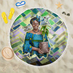Wangari Maathai Beach Blanket Hummingbird Quote Tree Planting Theme Environmental Justice Tribute - African Pride
