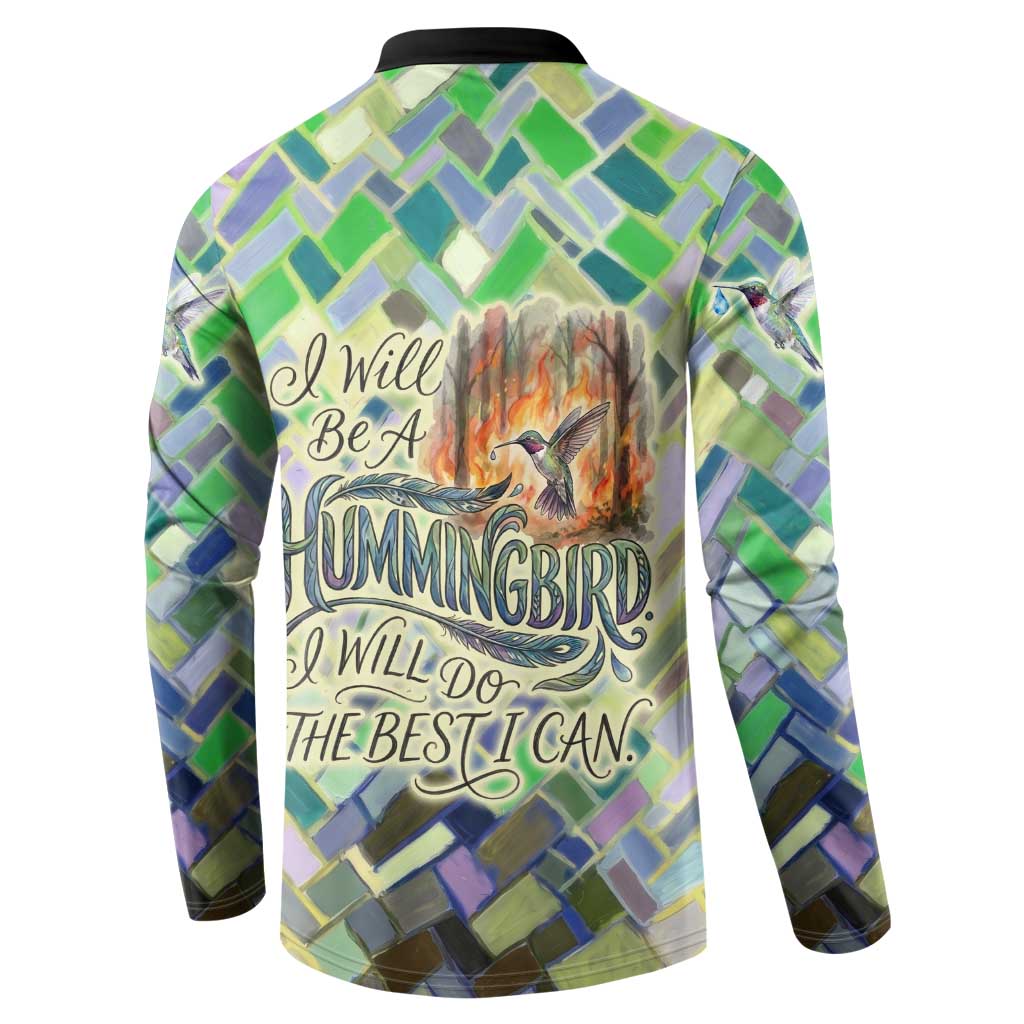 Wangari Maathai Button Sweatshirt Hummingbird Quote Tree Planting Theme Environmental Justice Tribute
