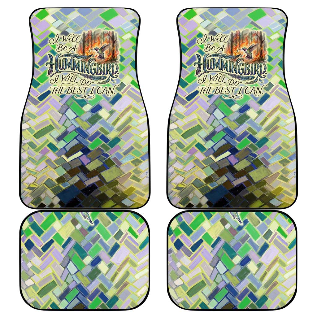 Wangari Maathai Car Mats Hummingbird Quote Tree Planting Theme Environmental Justice Tribute - African Pride