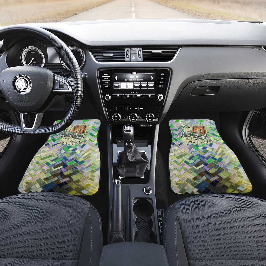 Wangari Maathai Car Mats Hummingbird Quote Tree Planting Theme Environmental Justice Tribute - African Pride