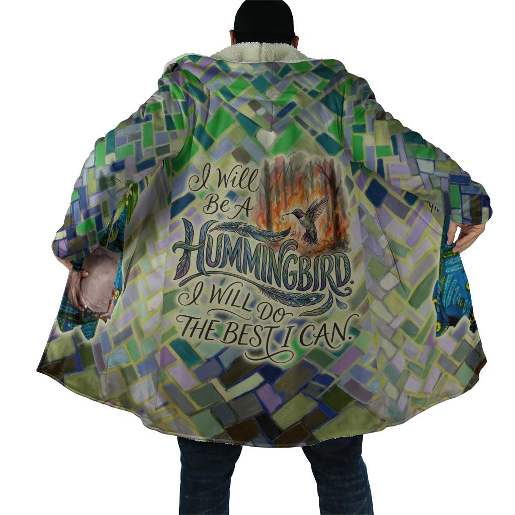 Wangari Maathai Cloak Hummingbird Quote Tree Planting Theme Environmental Justice Tribute - African Pride