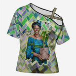 Wangari Maathai Cross Shoulder Shirt Hummingbird Quote Tree Planting Theme Environmental Justice Tribute - African Pride