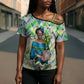 Wangari Maathai Cross Shoulder Shirt Hummingbird Quote Tree Planting Theme Environmental Justice Tribute - African Pride