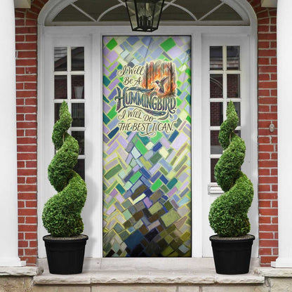 Wangari Maathai Door Cover Hummingbird Quote Tree Planting Theme Environmental Justice Tribute - African Pride