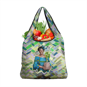 Wangari Maathai Grocery Bag Hummingbird Quote Tree Planting Theme Environmental Justice Tribute - African Pride