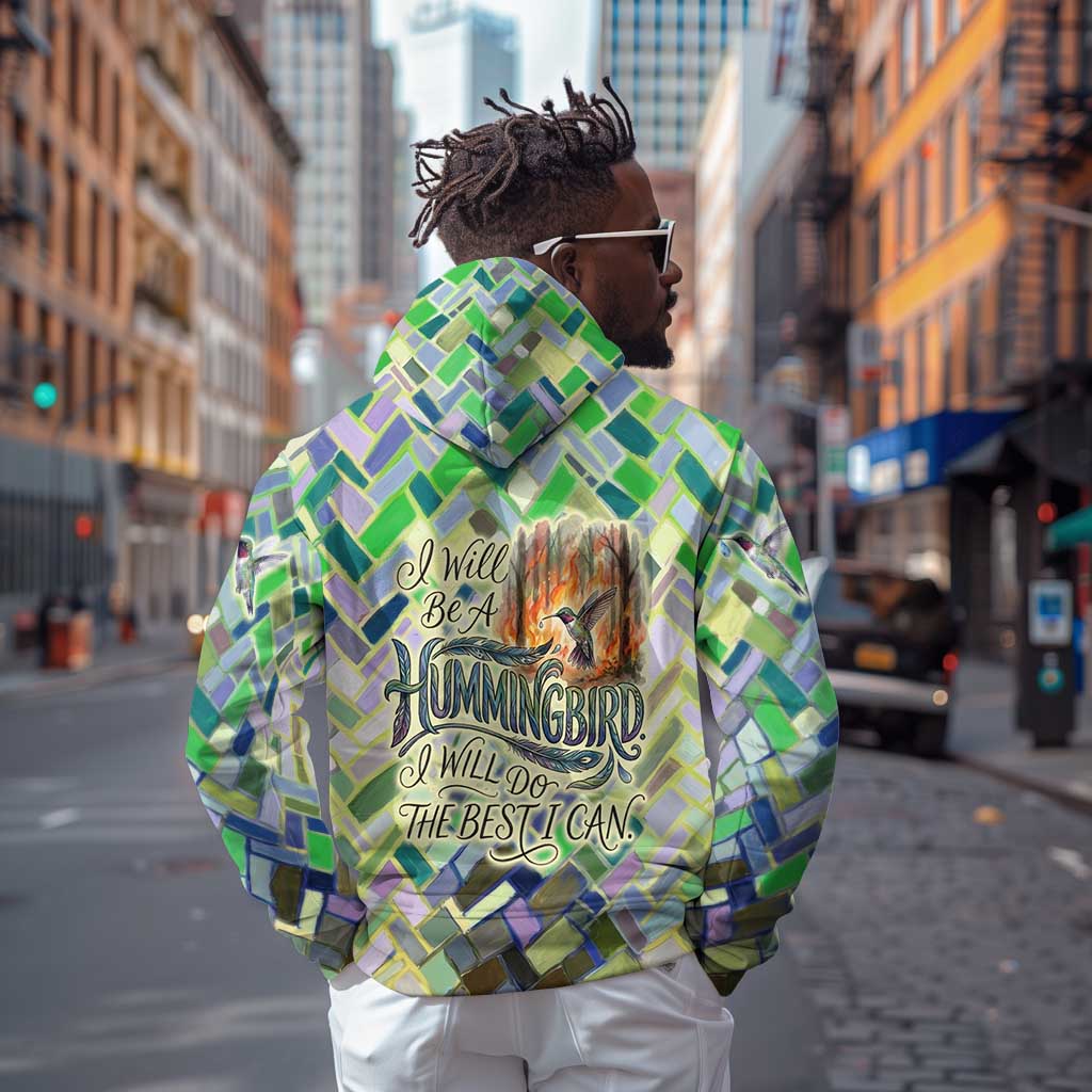 Wangari Maathai Hoodie Hummingbird Quote Tree Planting Theme Environmental Justice Tribute - African Pride