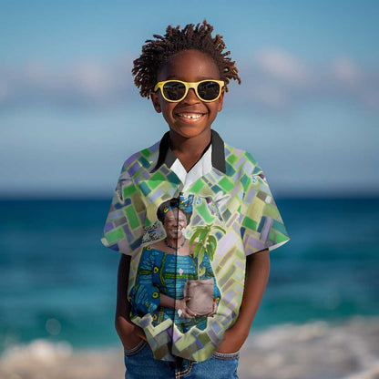 Wangari Maathai Kid Hawaiian Shirt Hummingbird Quote Tree Planting Theme Environmental Justice Tribute - African Pride
