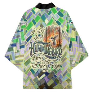 Wangari Maathai Kimono Hummingbird Quote Tree Planting Theme Environmental Justice Tribute - African Pride