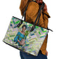 Wangari Maathai Leather Tote Bag Hummingbird Quote Tree Planting Theme Environmental Justice Tribute - African Pride