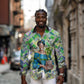 Wangari Maathai Long Sleeve Button Shirt Hummingbird Quote Tree Planting Theme Environmental Justice Tribute - African Pride