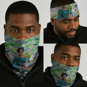 Wangari Maathai Neck Gaiter Hummingbird Quote Tree Planting Theme Environmental Justice Tribute - African Pride