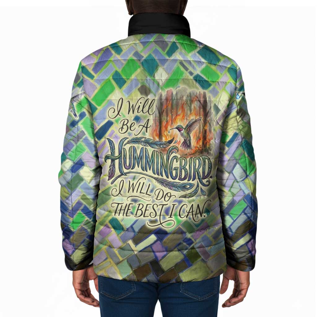 Wangari Maathai Padded Jacket Hummingbird Quote Tree Planting Theme Environmental Justice Tribute - African Pride