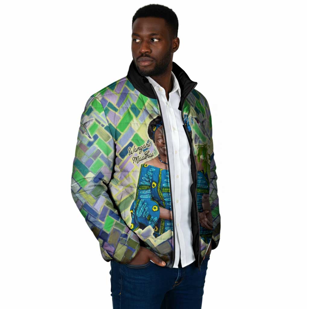 Wangari Maathai Padded Jacket Hummingbird Quote Tree Planting Theme Environmental Justice Tribute - African Pride